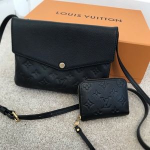 Louis Vuitton empriente noir twice and zippy set